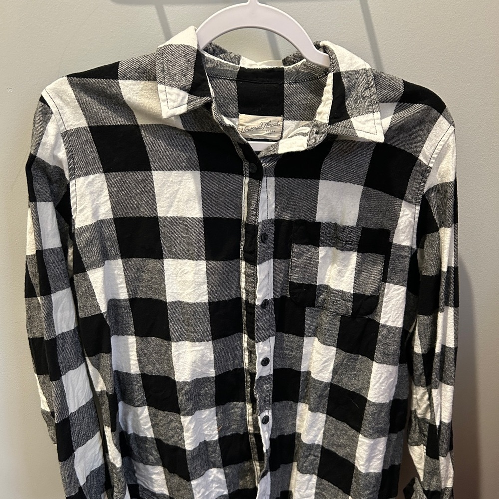 Black and White Checkered Shirt